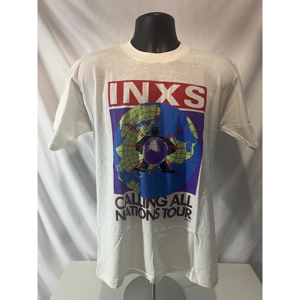 1988 INXS Calling All Nations Tour T-Shirt (the American leg of the tour) Large